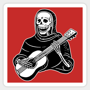 Skeleton Guitarist - Funny Musician Gift Idea Sticker